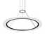 Sonneman Arctic Rings SATIN BLACK 37.5W x 0.5H Pendant
