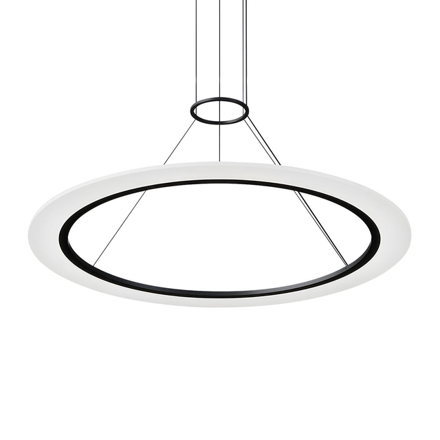 Sonneman Arctic Rings SATIN BLACK 37.5W x 0.5H Pendant