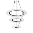 Sonneman Arctic Rings Bright Satin Aluminum 23.75W x 17H Pendant