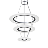 Sonneman Arctic Rings Bright Satin Aluminum 23.75W x 17H Pendant