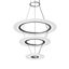 Sonneman Arctic Rings Bright Satin Aluminum 23.75W x 17H Pendant