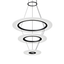 Sonneman Arctic Rings SATIN BLACK 23.75W x 17H Pendant