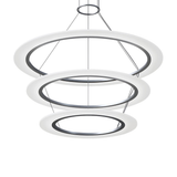 Sonneman Arctic Rings Bright Satin Aluminum 37.25W x 17H Pendant