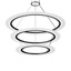 Sonneman Arctic Rings SATIN BLACK 37.25W x 17H Pendant