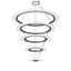 Sonneman Arctic Rings SATIN BLACK 37.25W x 34H Pendant