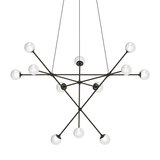 Sonneman Proton Polished Black Nickel 40W x 27H Pendant