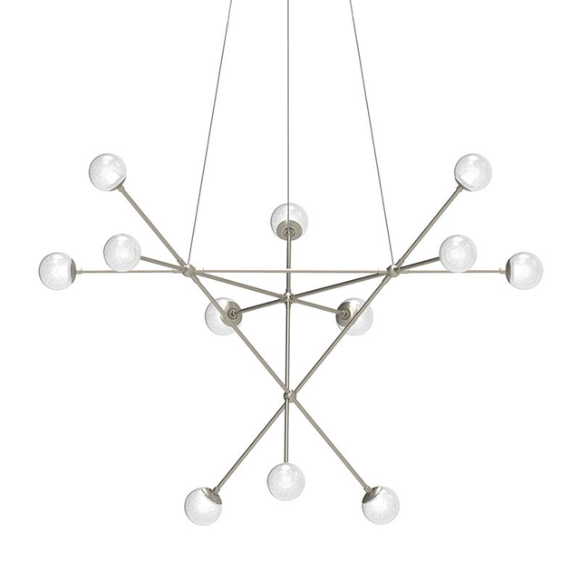 Sonneman Proton SATIN NICKEL 40W x 27H Pendant