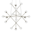 Sonneman Proton SATIN NICKEL 40W x 34H Pendant