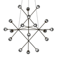 Sonneman Proton Polished Black Nickel 40W x 34H Pendant
