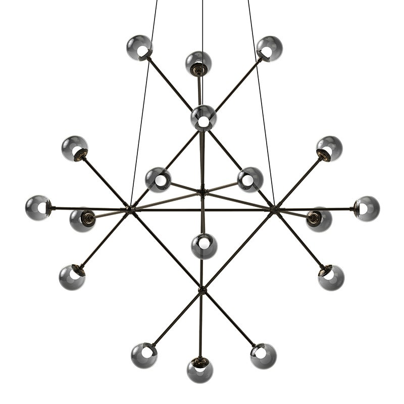 Sonneman Proton Polished Black Nickel 40W x 34H Pendant