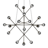 Sonneman Proton Polished Black Nickel 40W x 34H Pendant