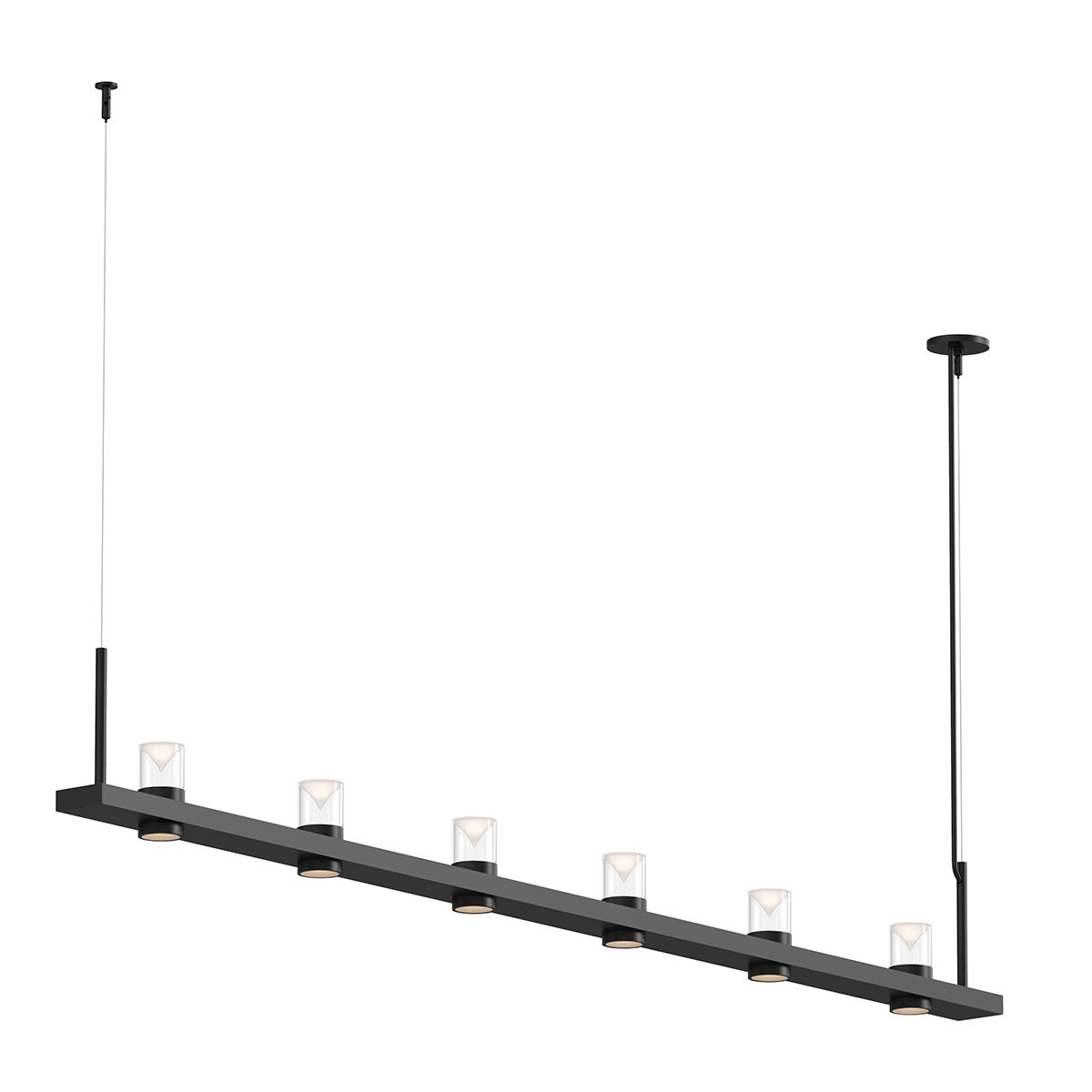 Sonneman Intervals SATIN BLACK 96.25W x 4L x 11.5H Pendant