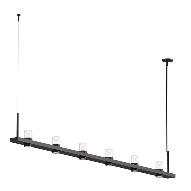 Sonneman Intervals SATIN BLACK 96.25W x 4L x 11.5H Pendant