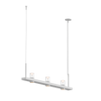 Sonneman Intervals Satin White 48.25W x 4L x 11.5H Pendant