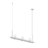 Sonneman Intervals Satin White 48.25W x 4L x 11.5H Pendant