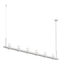 Sonneman Intervals Satin White 96.25W x 4L x 11.5H Pendant