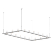 Sonneman Intervals Satin White 104W x 56L x 11.5H Pendant