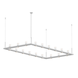 Sonneman Intervals Satin White 104W x 56L x 11.5H Pendant