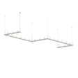 Sonneman Intervals Satin White 204W x 56L x 11.5H Pendant