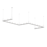 Sonneman Intervals Satin White 204W x 56L x 11.5H Pendant
