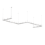 Sonneman Intervals Satin White 204W x 56L x 11.5H Pendant