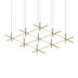Sonneman Labyrinth BRASS 74.25W x 69L x 18.75H Pendant