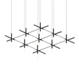 Sonneman Labyrinth SATIN BLACK 74.25W x 69L x 18.75H Pendant