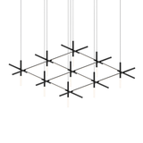 Sonneman Labyrinth SATIN BLACK 74.25W x 69L x 18.75H Pendant