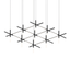 Sonneman Labyrinth SATIN BLACK 74.25W x 69L x 18.75H Pendant