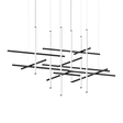 Sonneman Labyrinth SATIN BLACK 88.75W x 53L x 49H Pendant