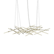 Sonneman Constellation SATIN BRASS 55W x 17.25L x 13H Pendant