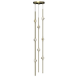 Sonneman Constellation SATIN BRASS 6W x 34H Pendant
