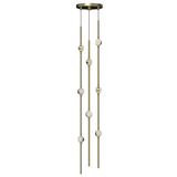 Sonneman Constellation SATIN BRASS 6W x 34H Pendant