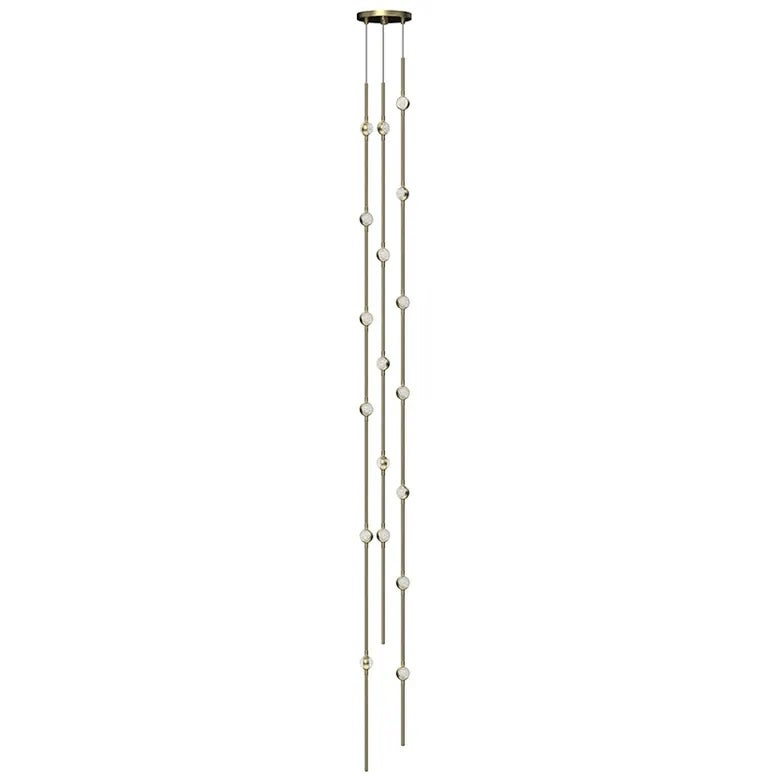 Sonneman Constellation SATIN BRASS 6W x 76H Pendant