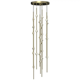 Sonneman Constellation SATIN BRASS 12W x 39H Pendant