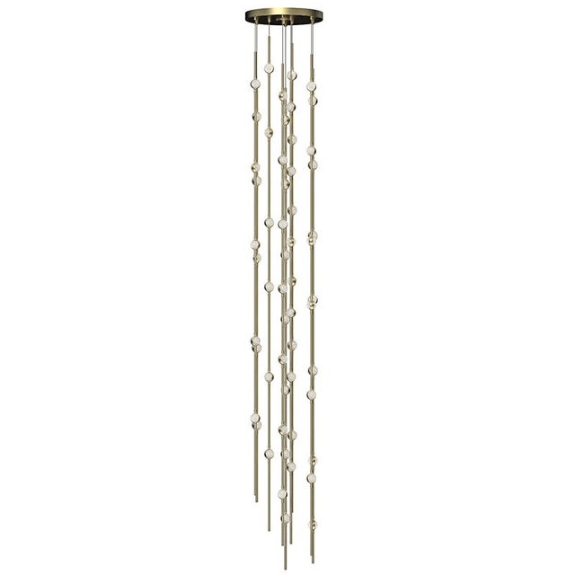 Sonneman Constellation SATIN BRASS 12W x 78H Pendant
