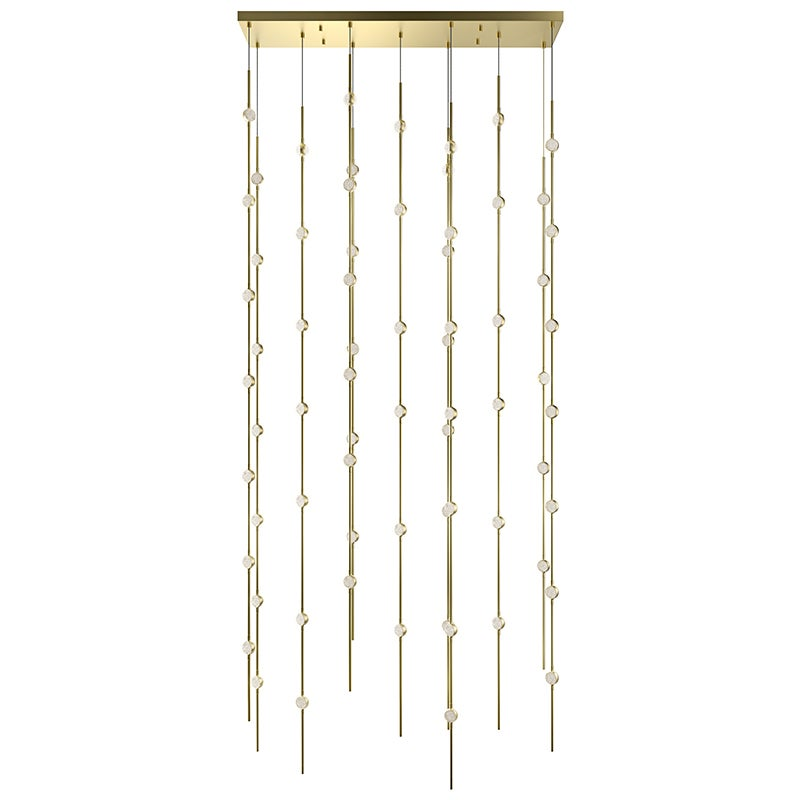 Sonneman Constellation SATIN BRASS 35.5W x 7.5L x 75H Pendant