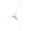 Sonneman Abstract Satin White 41W x 25.5H Semi-Flush Mount