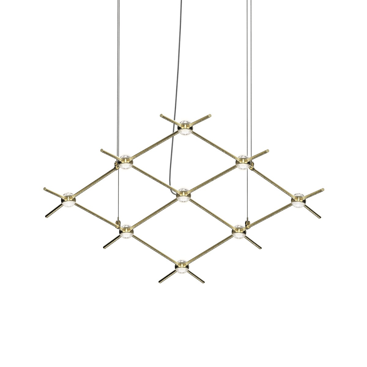 Sonneman Constellation SATIN BRASS 66.75W x 28L x 1.5H Pendant