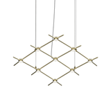Sonneman Constellation SATIN BRASS 66.75W x 28L x 1.5H Pendant