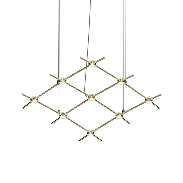 Sonneman Constellation SATIN BRASS 66.75W x 28L x 1.5H Pendant
