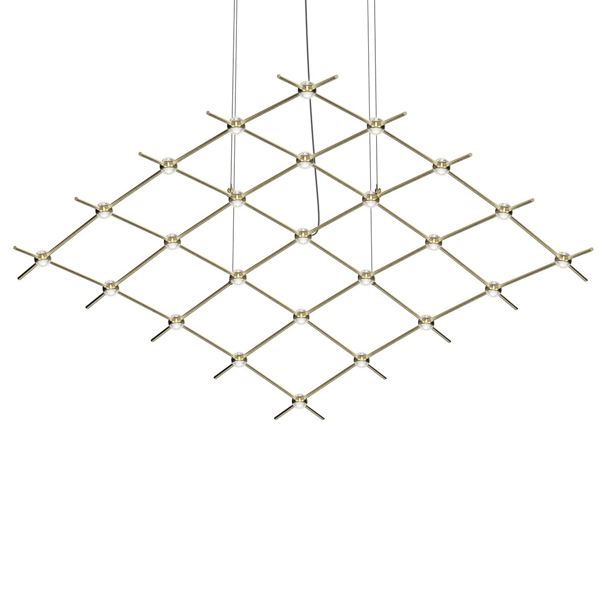 Sonneman Constellation SATIN BRASS 121.75W x 50.5L x 1.5H Pendant