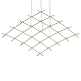 Sonneman Constellation SATIN BRASS 121.75W x 50.5L x 1.5H Pendant