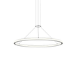 Sonneman Luna Bright Satin Aluminum 37.5W x 1.75H Pendant