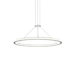 Sonneman Luna Bright Satin Aluminum 37.5W x 1.75H Pendant