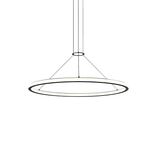 Sonneman Luna SATIN BLACK 37.5W x 1.75H Pendant