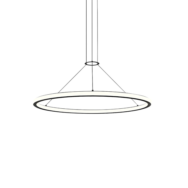 Sonneman Luna SATIN BLACK 37.5W x 1.75H Pendant