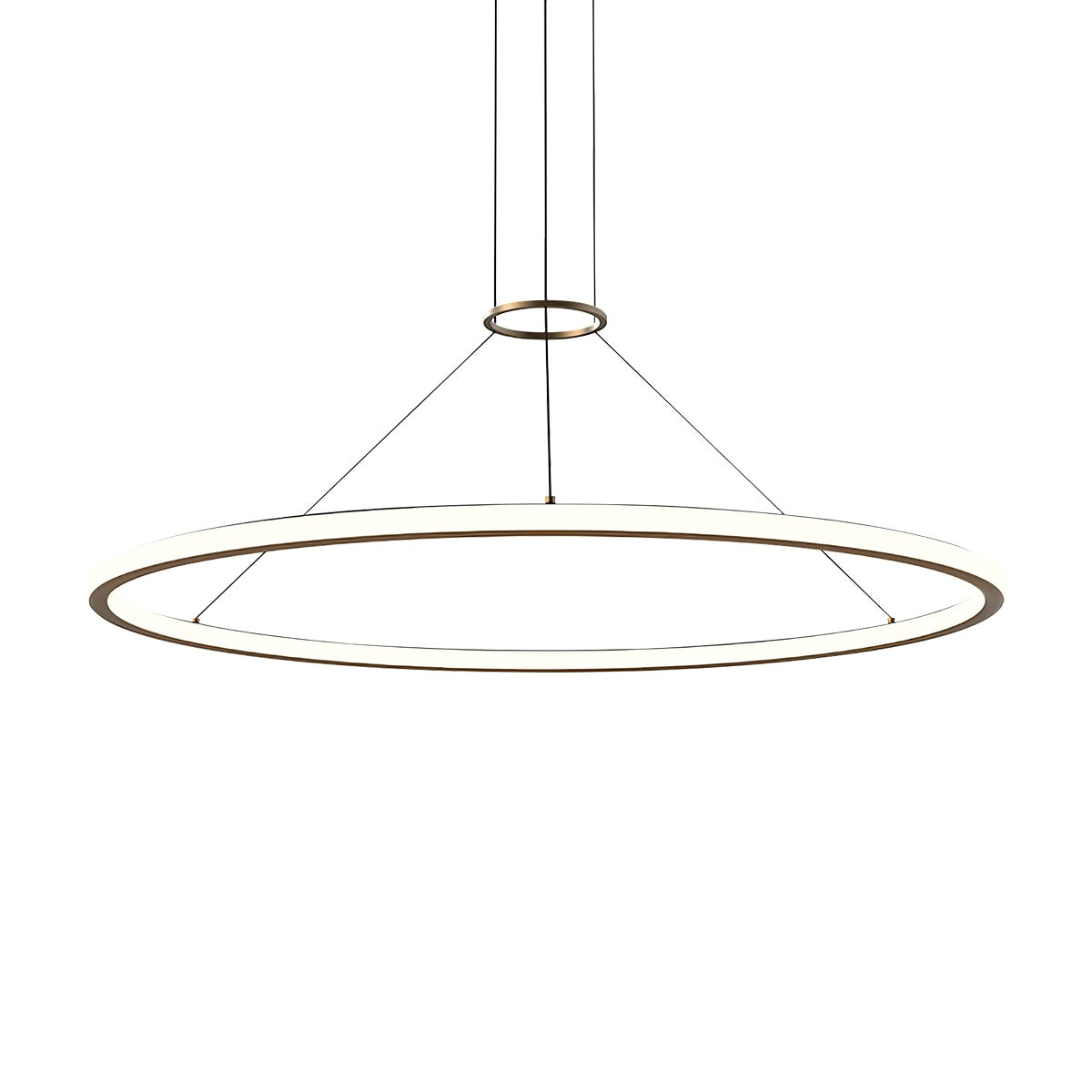 Sonneman Luna BRASS 49.5W x 1.75H Pendant