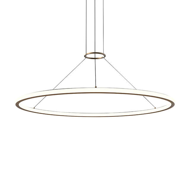 Sonneman Luna BRASS 49.5W x 1.75H Pendant