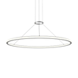 Sonneman Luna Bright Satin Aluminum 49.5W x 1.75H Pendant
